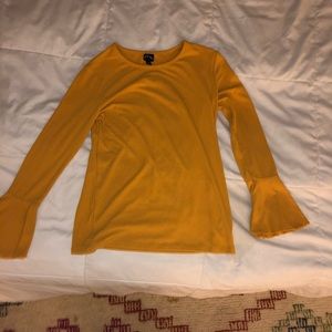 Yellow Art Class Bell Bottom Top